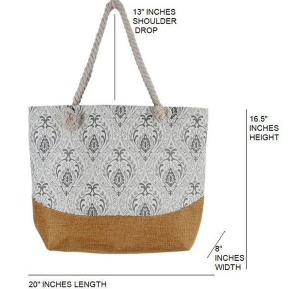 Print Rope Handle Tote Bag - Picture 5 of 5